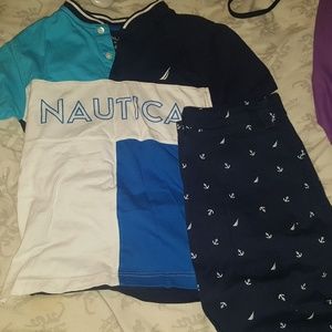 Kids nautica navy blue set